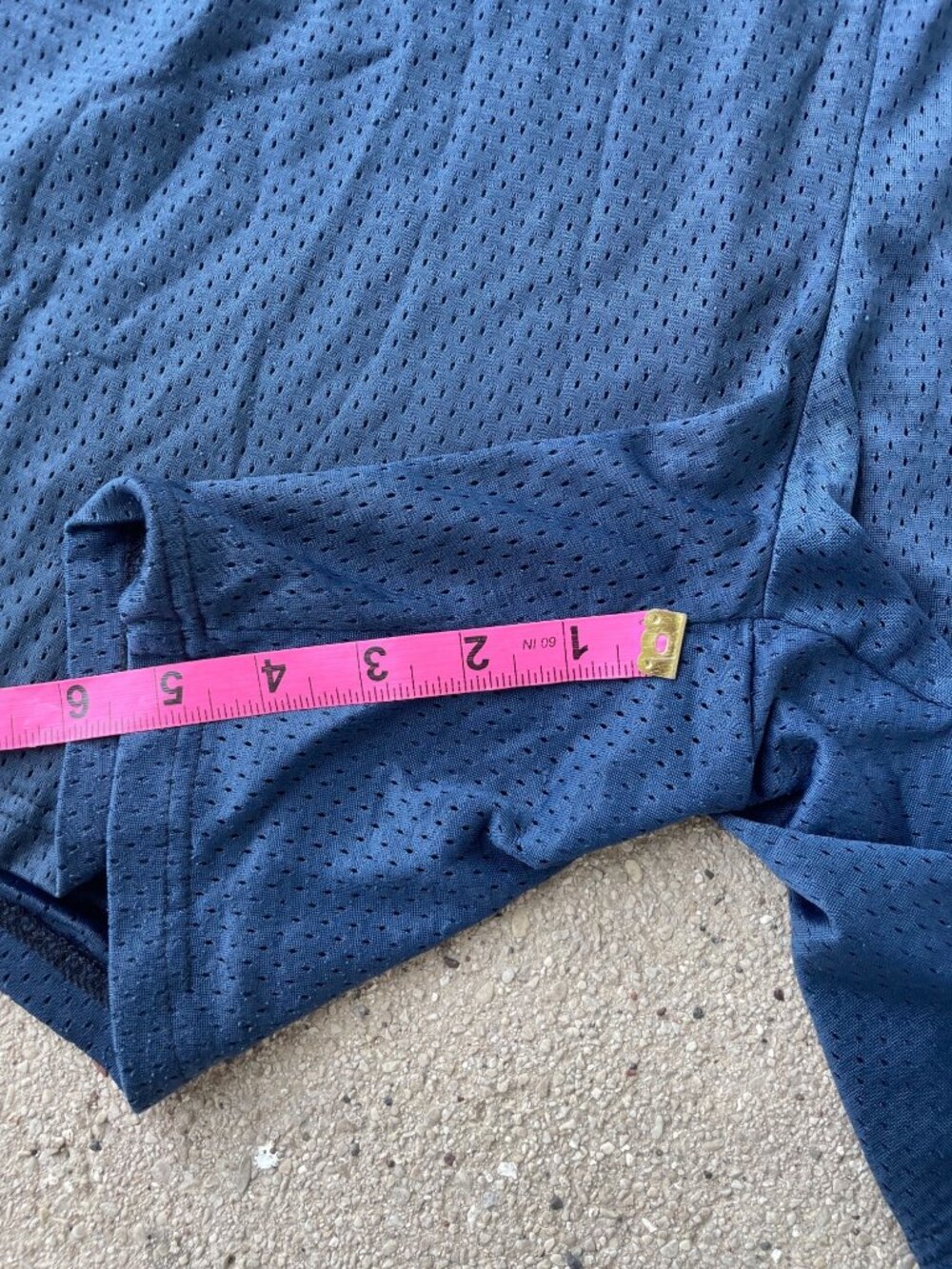 Vintage 90s Nike Jersey Athletic Shorts Navy USA Made Streetwear Men XL 6 inseam - Picture 7 of 13